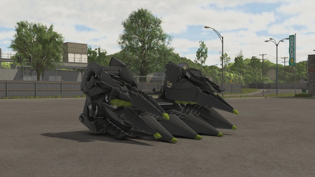 FS25 mod: Olimac Drago GT6 v1.0.0.0 on display in Farming Simulator 25.