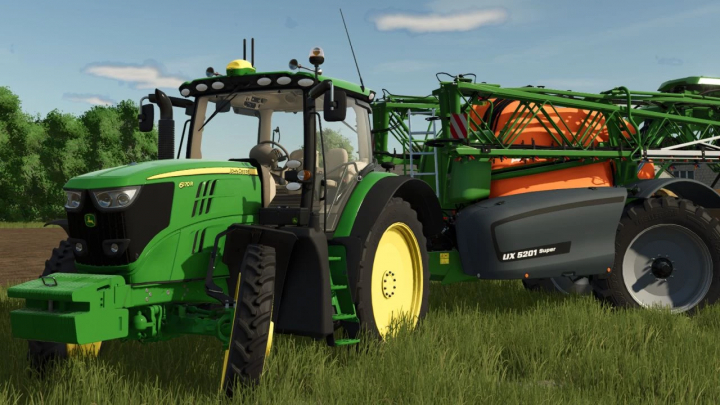 fs25-mods, John Deere 6R Large Frame Series 2011 tractor mod in FS25 game