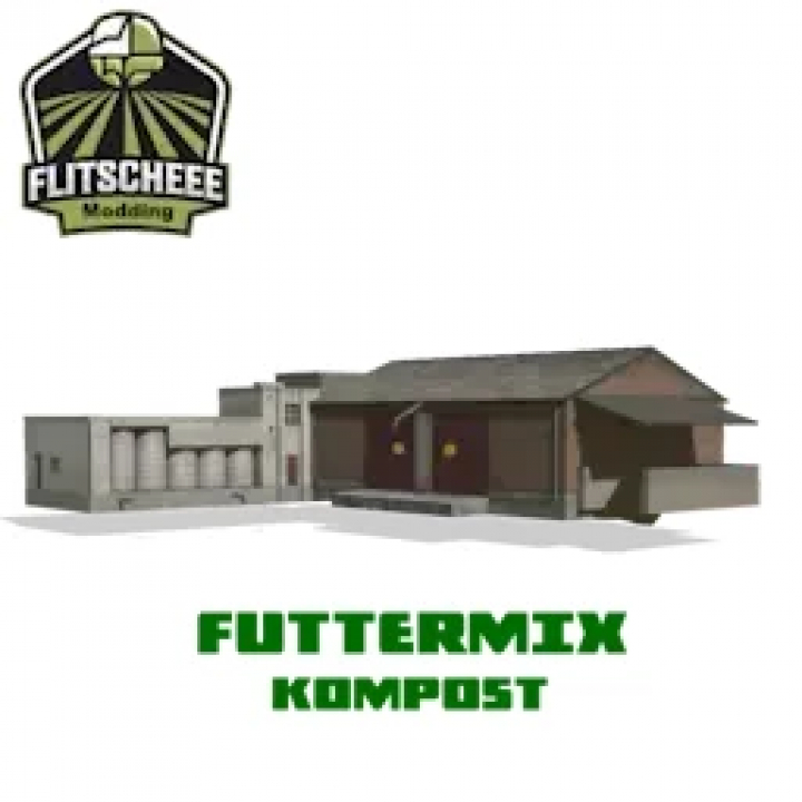 fs25-mods,  Premium Root Crop Production mod in FS25, featuring Futtermix Kompost facility by Flitscheee Modding.