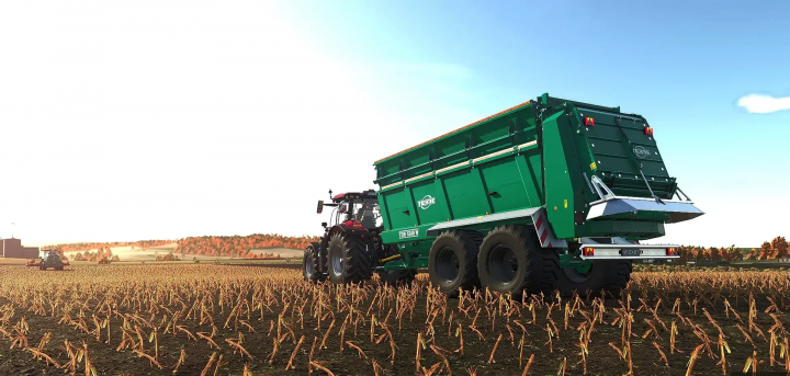 fs25-mods, Tebbe TSW 6240W manure spreader in FS25 mod displayed on a farm field.