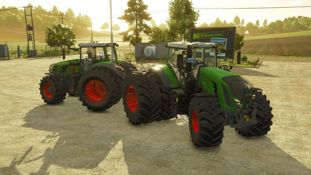 Fendt 93x Vario S4 tractors mod for Farming Simulator 25, showcasing realistic design and features in FS25 mods.