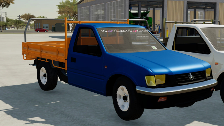 fs22-mods,  FS22 mod 1997 Holden Rodeo Major Update: Blue pickup truck mod in Farming Simulator 22, showcasing detailed design.