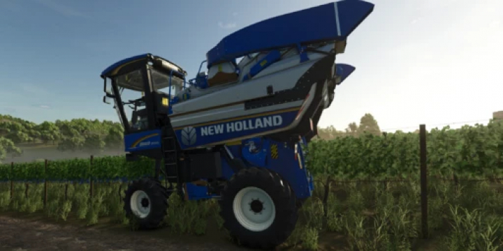 fs25-mods,  FS25 mods Braud 9070L grape harvester in vineyard setting