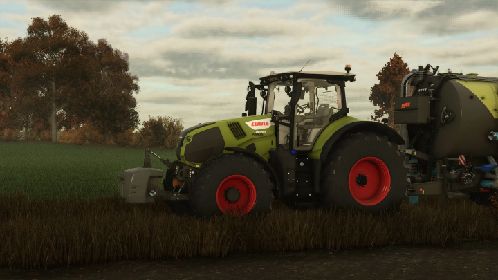 fs25-mods,  Claas Axion 800 tractor mod for FS25, depicted in a field setting