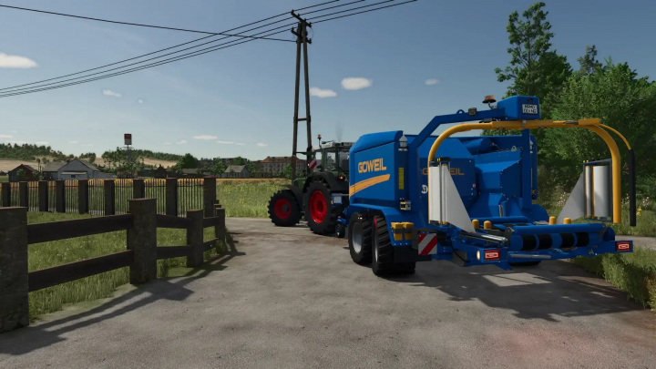 fs25-mods,  Göweil G-1 F125 Kombi mod for FS25, showing machinery on a rural path.