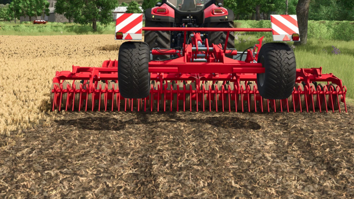 fs25-mods,  FS25 mod Horsch Joker 6 RT cultivator in action on a farm field