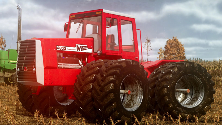 fs25-mods,  Massey Ferguson 4800 tractor in a field, featured in FS25 mods for Farming Simulator 25.