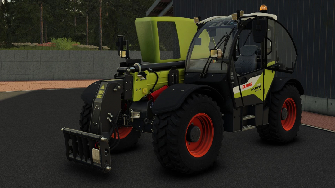 FS25 mod Claas Scorpion 1033 v1.0.0.0 showing detailed side view in Farming Simulator 25.