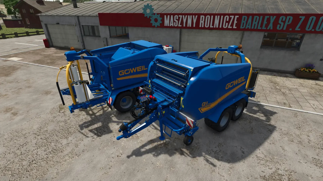 Göweil G-1 F125 Kombi v1.0.0.0 mod on display in FS25. Farming Simulator 25 mods showcase agricultural tools.