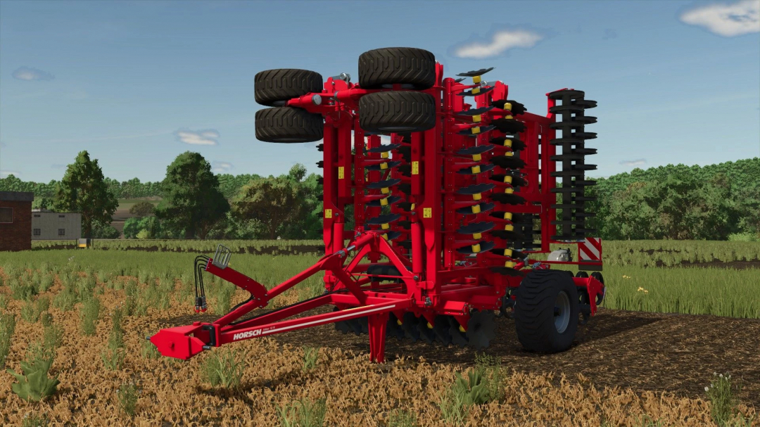 FS25 mod: Horsch Joker 12 RT v1.0.0.0 displayed in a field setting, showcasing agricultural equipment in Farming Simulator 25.