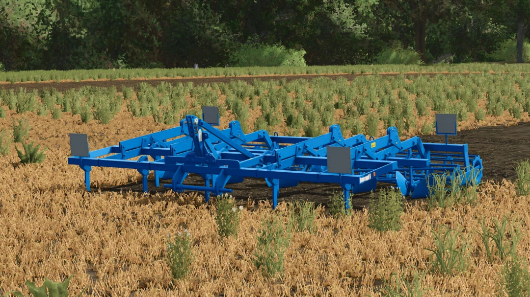 FS25 mod Lemken SMARAGD 9/400 v1.0.0.0 in a field, showcasing farming equipment from Farming Simulator 25.