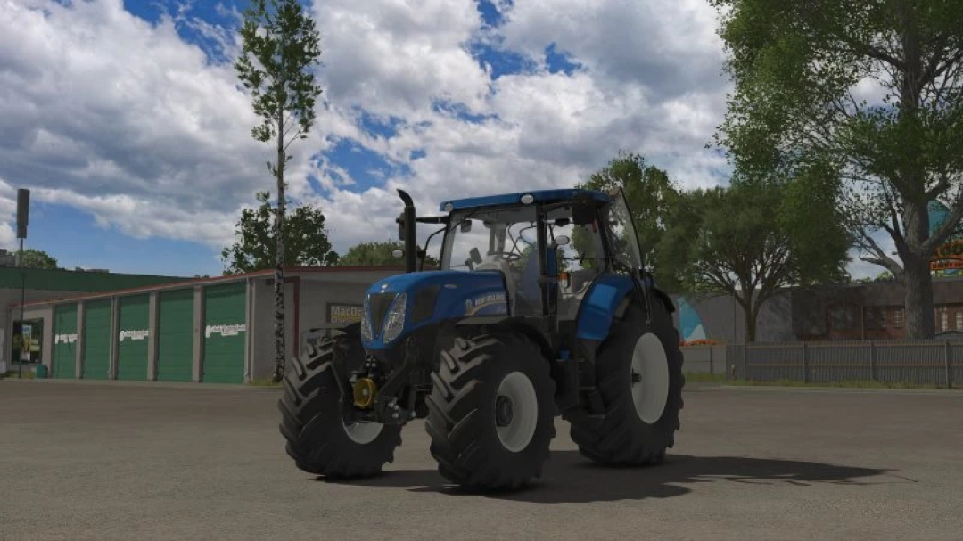 New Holland T7 2011 tractor in Farming Simulator 25 mod by Kizz220, version 1.0.0.0. FS25 mods enhance gaming realism.