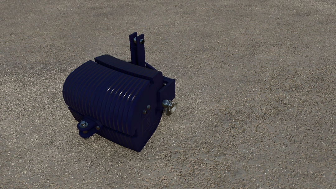 New Holland Weight mod in Farming Simulator 25, version 1.0.0.0, shown on a gravel surface.