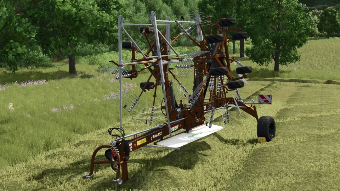 FS25 mod Samasz P8890-Z2840 v1.0.0.2 depicted in a grassy field within Farming Simulator 25.