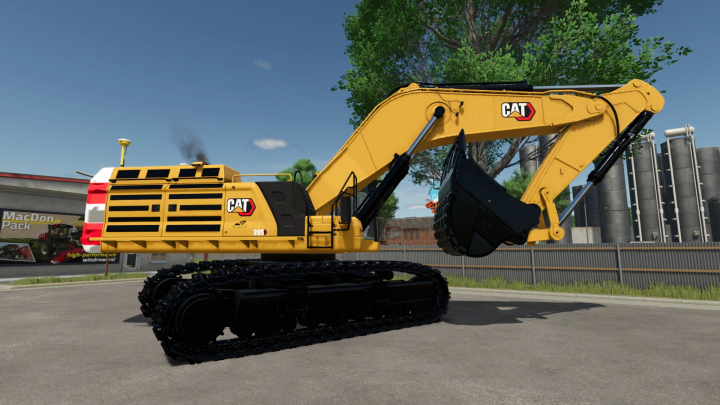 fs25-mods,  CAT 395 NG Excavator in Farming Simulator 25 mod, showcasing realistic design and details.