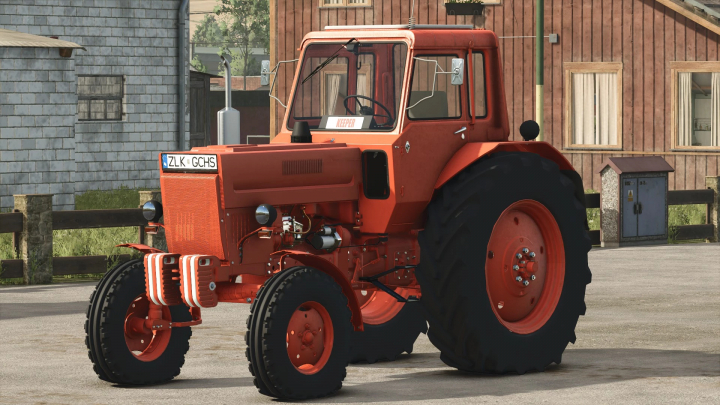 fs25-mods,  MTZ Belarus 80 tractor mod in Farming Simulator 25, displayed in a farm setting. FS25 mods enhance gameplay realism.