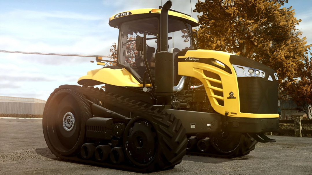 FS25 mod Challenger MT700 v1.0.0.0 tractor with tracks showcased in Farming Simulator 25.