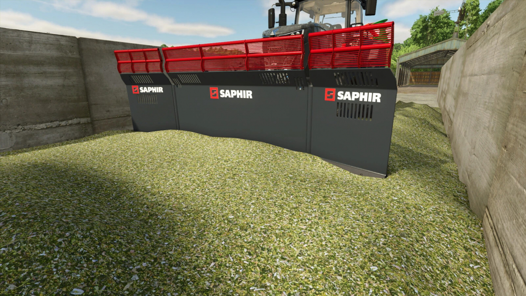 FS25 mod featuring Holaras MES 400 and Saphir v1.0.0.0 in Farming Simulator 25.