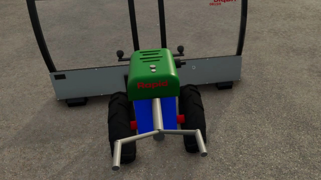 Rapid Special v2.1.0.0 mod in FS25 showing rear view of farming equipment.