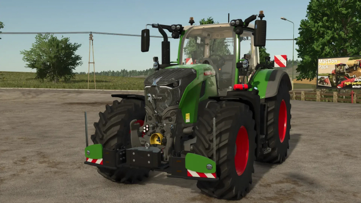 fs25-mods, Fendt 700 with Agribumper mod in FS25, showcasing detailed tractor design.