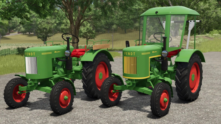 fs25-mods, Fendt Dieselross F20H6B tractors in Farming Simulator 25 mods, showcasing classic design.