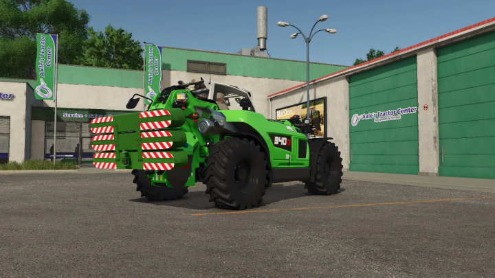 fs25-mods,  FS25 mod Lizard TT WR weight pack on a green tractor at Axle's Tractor Center.