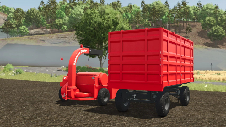 fs25-mods,  FS25 mod Sonmezler 2000 Haymaker v1.0.0.0, red agricultural equipment in a field.