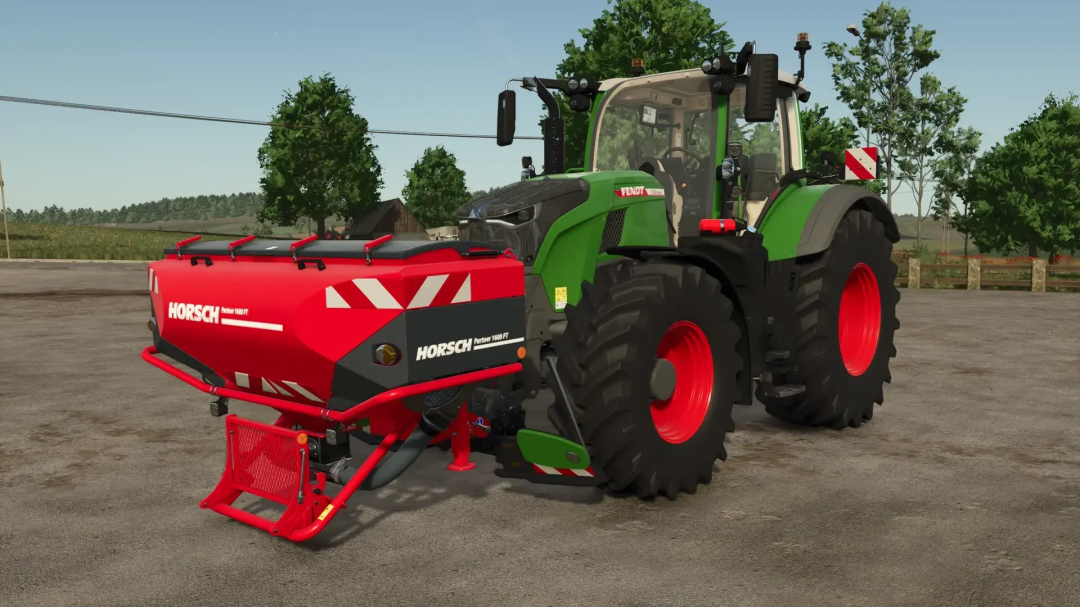 Fendt 700 with Agribumper and Horsch tool in FS25 mod, version 1.0.0.1