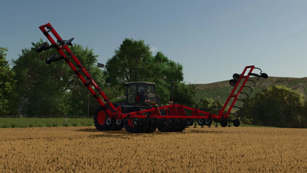 FS25 mod Lizard SM 72 And 82 v1.0.0.0 sowing crops in field.