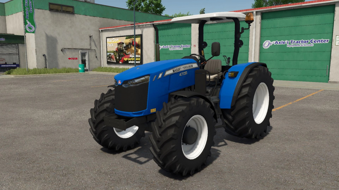 Massey Ferguson 4709 tractor mod in FS25 by Axle's Tractor Center.