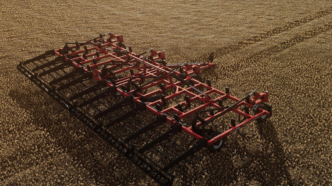 Rostselmash K-12200 cultivator in a field, FS25 mod showcasing efficient farming machinery in Farming Simulator 25.