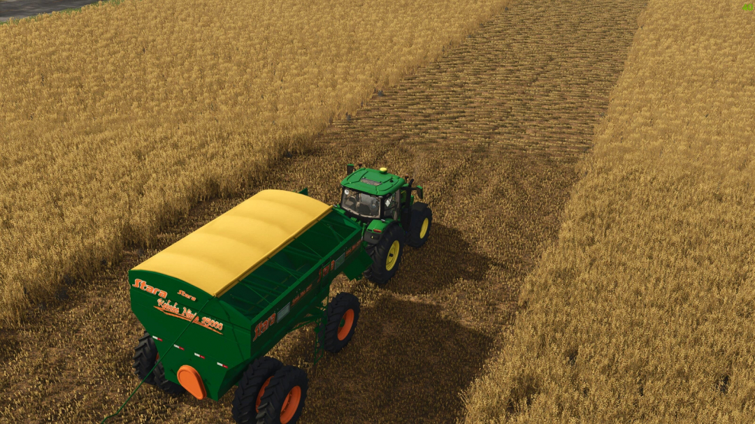 FS25 Stara Reboke 25000 mod in action in a wheat field