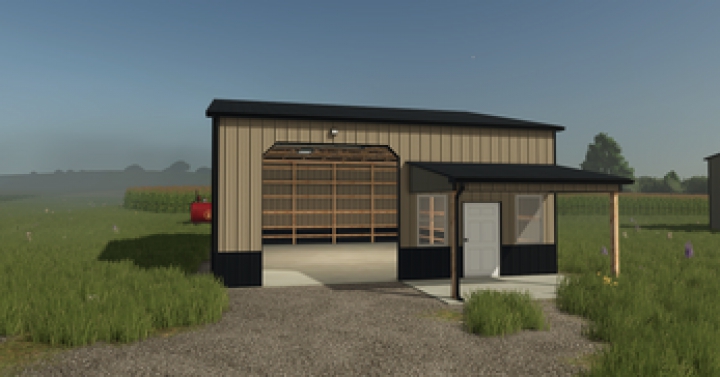 fs25-mods,  FS25 32x40 Shed with Porch