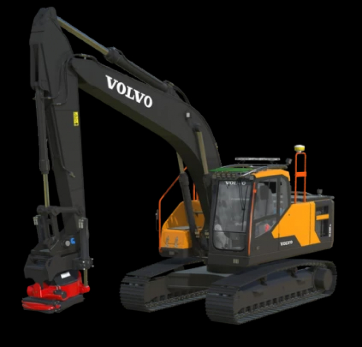 fs22-mods,  FS22 Volvo EC220ENL mod showcasing excavator for Farming Simulator 22.