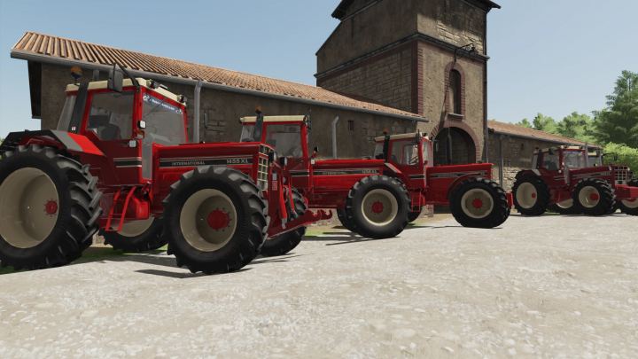 fs22-mods,  Red International 1455XL tractors in Farming Simulator 22 mod.