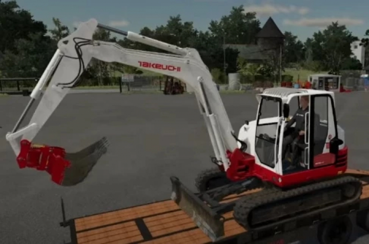 fs22-mods,  Takeuchi TB290-2 excavator mod for FS22, featuring realistic design and details in Farming Simulator 22.