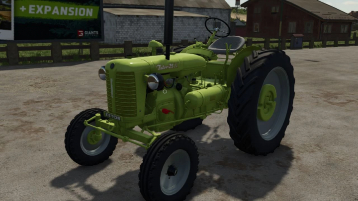 fs25-mods,  Zetor 25K tractor mod in Farming Simulator 25, version v1.0.0.1, displayed on a farm background.