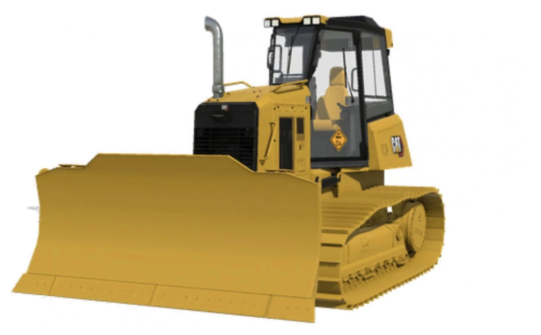 FS25 mod image of Caterpillar NG D4 Rake bulldozer, v1.0.0.0, for Farming Simulator 25.