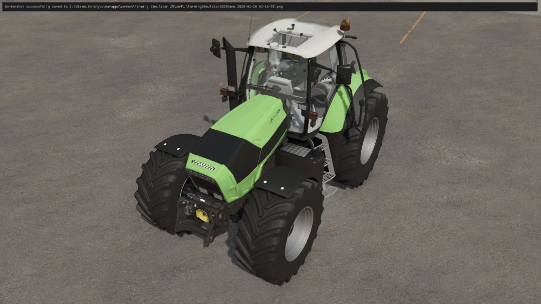 Deutz X710-30 tractor mod in Farming Simulator 25, displaying realistic design and detail.