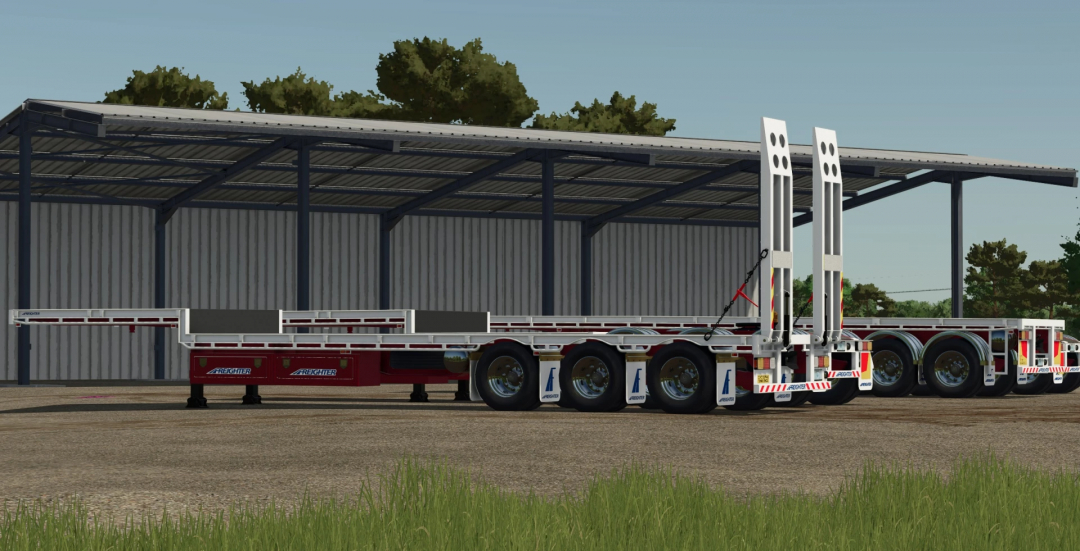 MaxiTrans Freighter Semis v1.0.0.0 for FS25, showcasing a detailed semi-trailer mod for Farming Simulator 25.