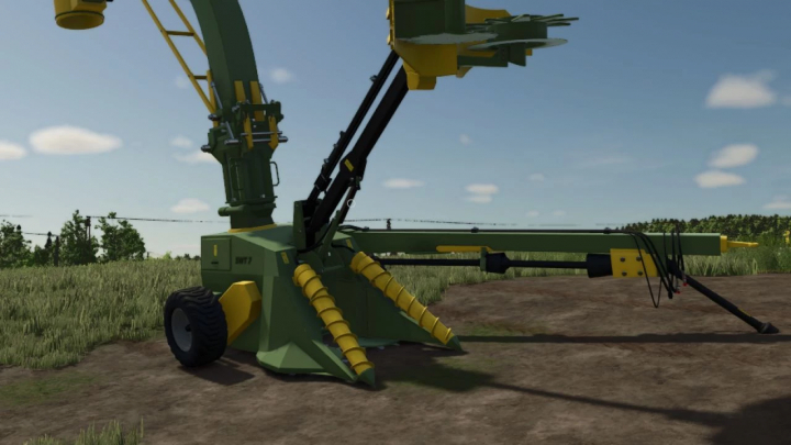 fs25-mods,  Lizard SWT 7 mod in Farming Simulator 25, showcasing agricultural equipment for forage collection.