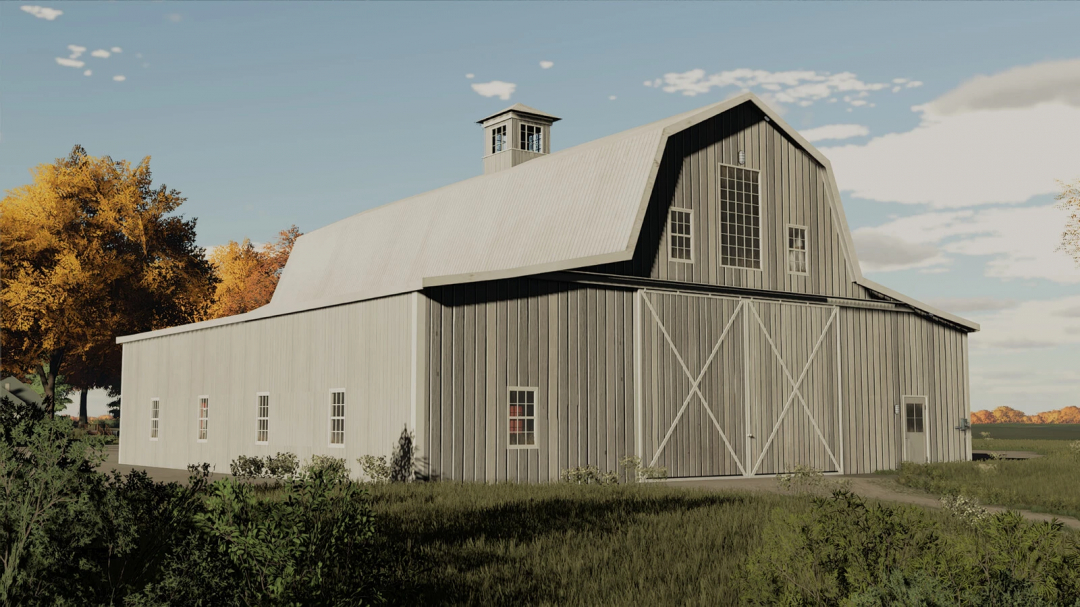 Old barn from the Old Skool Pack mod in Farming Simulator 22