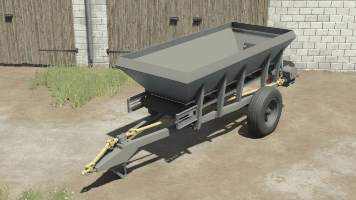 fs25-mods,  Agromet RCW 3 v1.0.0.0 FS25 mod, a realistic fertilizer spreader, shown in a farm setting in Farming Simulator 25.