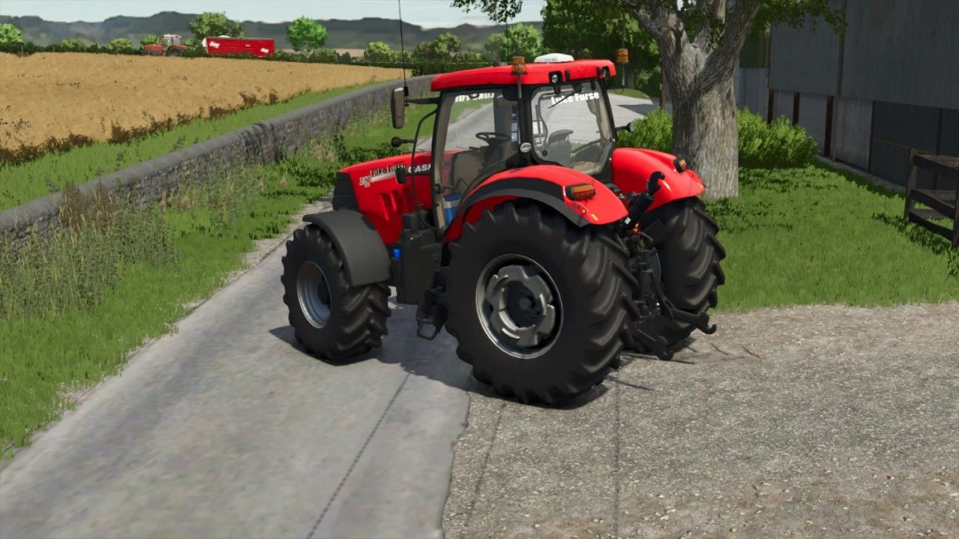 Case IH Puma tractor mod in FS25 parked on farm road.