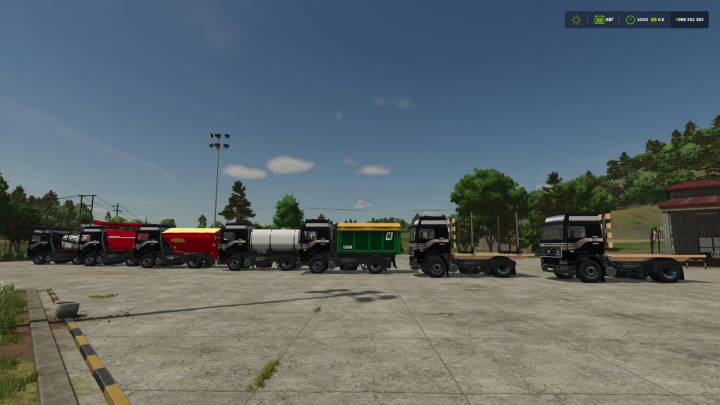 fs25-mods,  FS25 mods display of Volvo F16 trucks in various configurations for Farming Simulator 25.