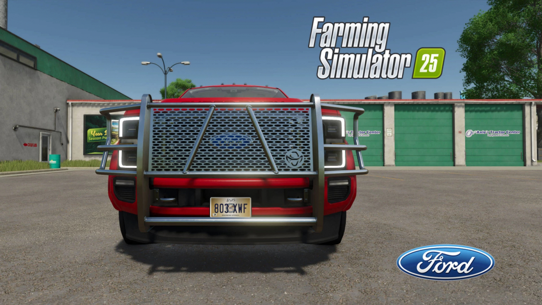 2020 Ford Super-Duty Limited mod in Farming Simulator 25, featuring a front view with custom grille.