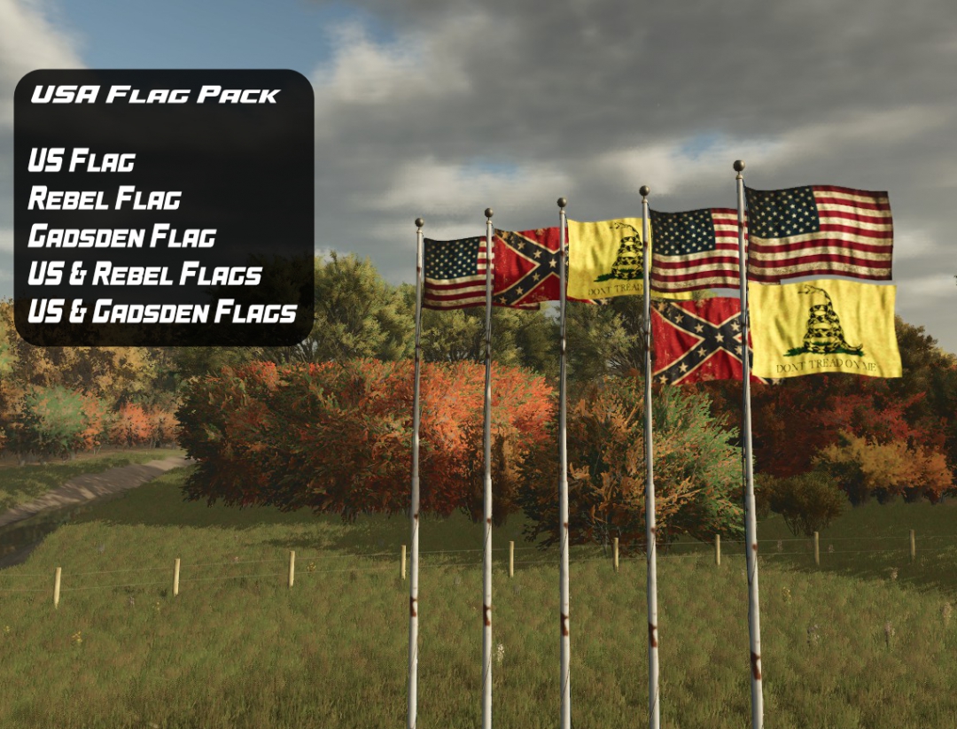 USA & Iowa Flag Pack