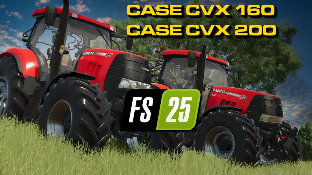 FS25 mods Case IH Puma CVX tractors in Farming Simulator 25 game.