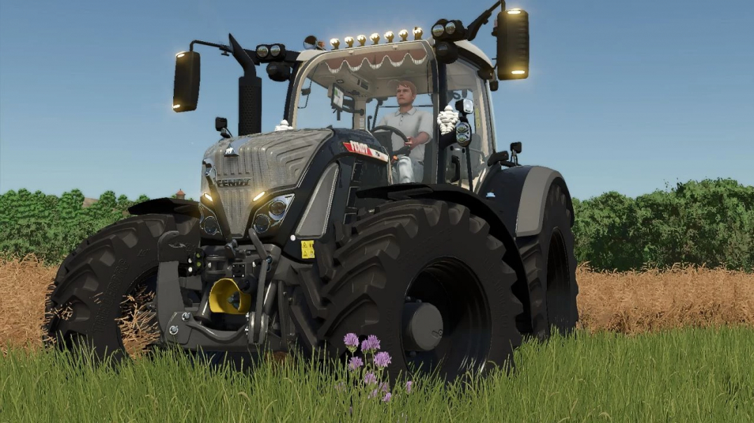 Fendt 700 Vario Gen6 tractor mod in FS25, showcased in a field. FS25 mods enhance farming experience.