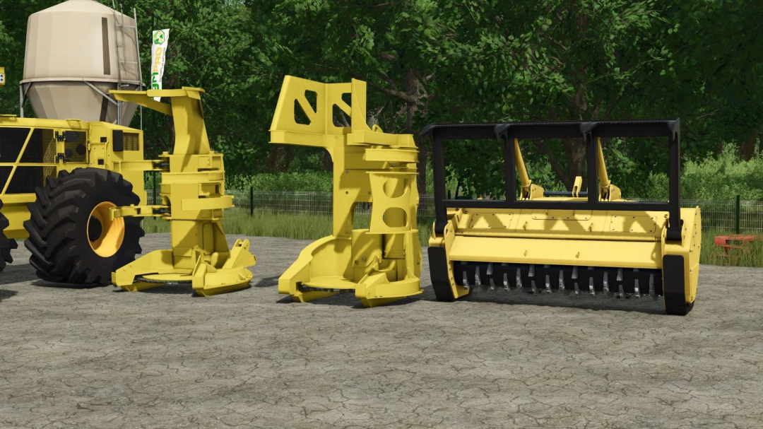 Tigercat 724G Forestry equipment displayed in FS25 mod, Farming Simulator 25.